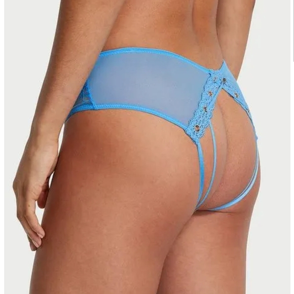 Victoria's Secret Panty Cheeky No Back Azul - Picture 2 of 9